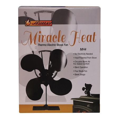 Us Stove Co US Stove Ashley Miracle Heat Steel Elegant Wood Stove Fan MH4